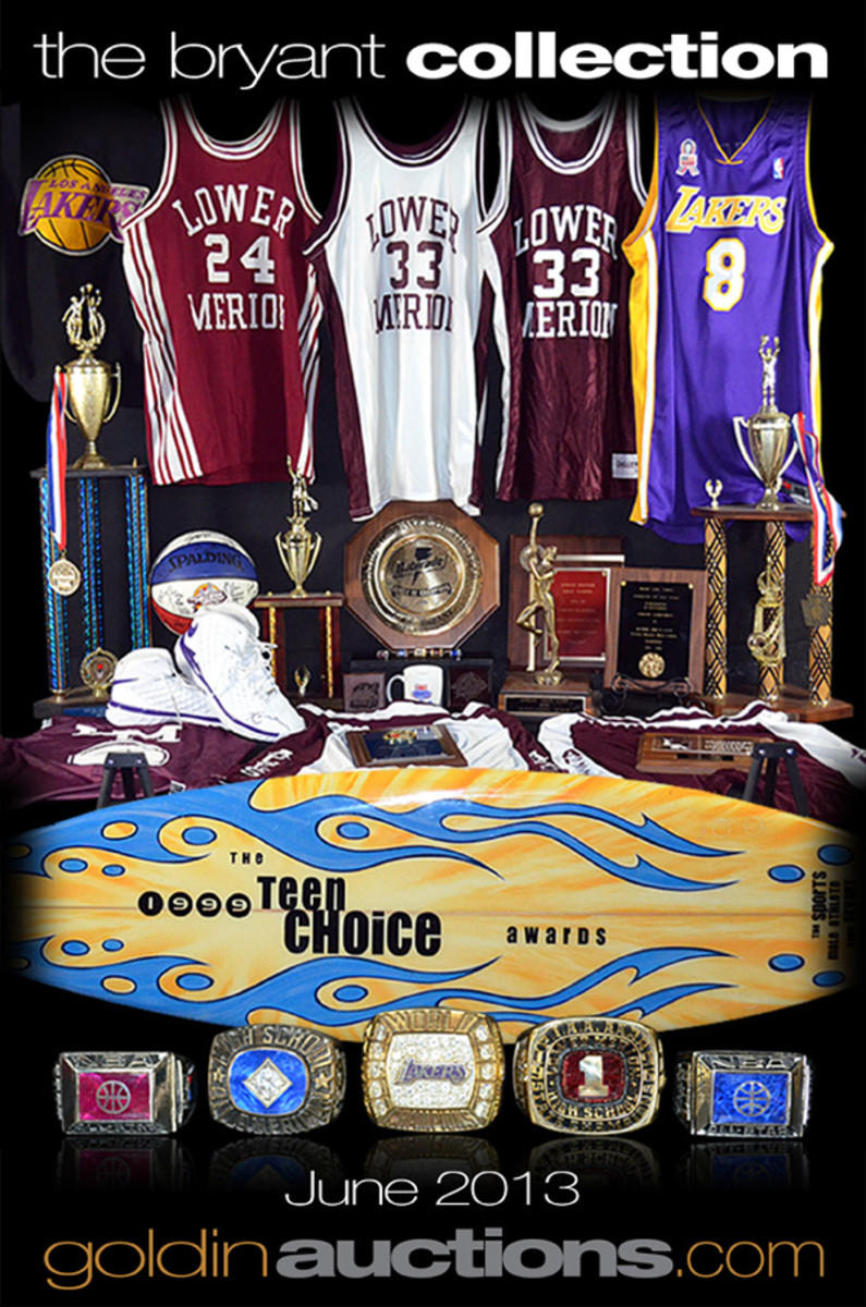 Promotional artwork for an auction of Kobe Bryant's memorabilia. (GoldinAuctions.com)