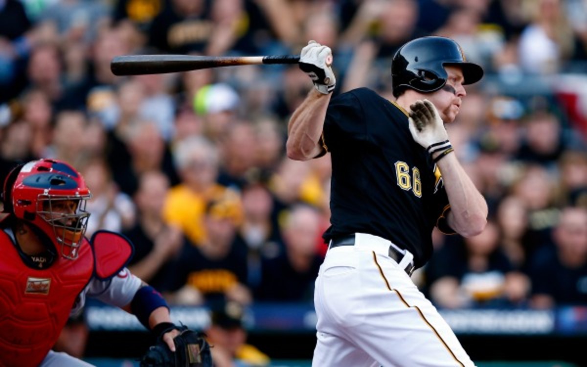 Justin Morneau only had 3 RBI in 77 at-bat with the Pittsburgh Pirates last season. (Justin K. Aller/Getty Images)
