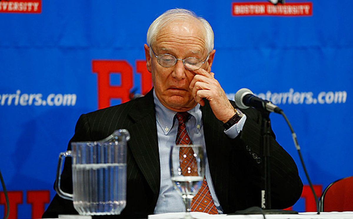 Boston University hockey coach Jack Parker announced his retirment.