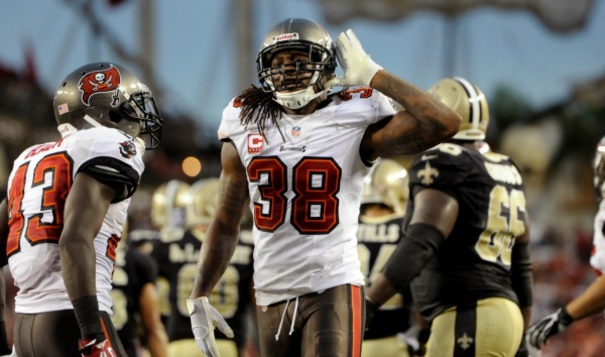 Dashon Goldson has been flagged for helmet-to-helmet hits in each of the Bucs first two games. (AP)