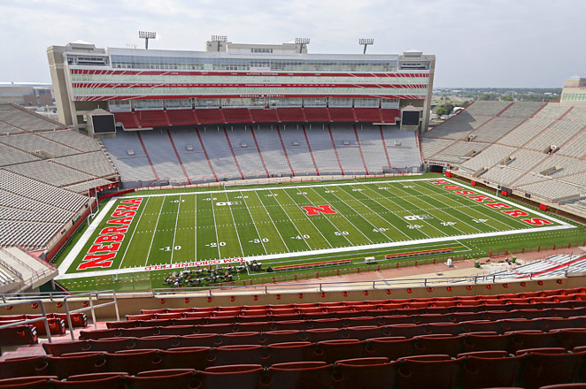 The capacity of Nebraska's Memorial Stadium increased from about 86,000 to almost 92,000.