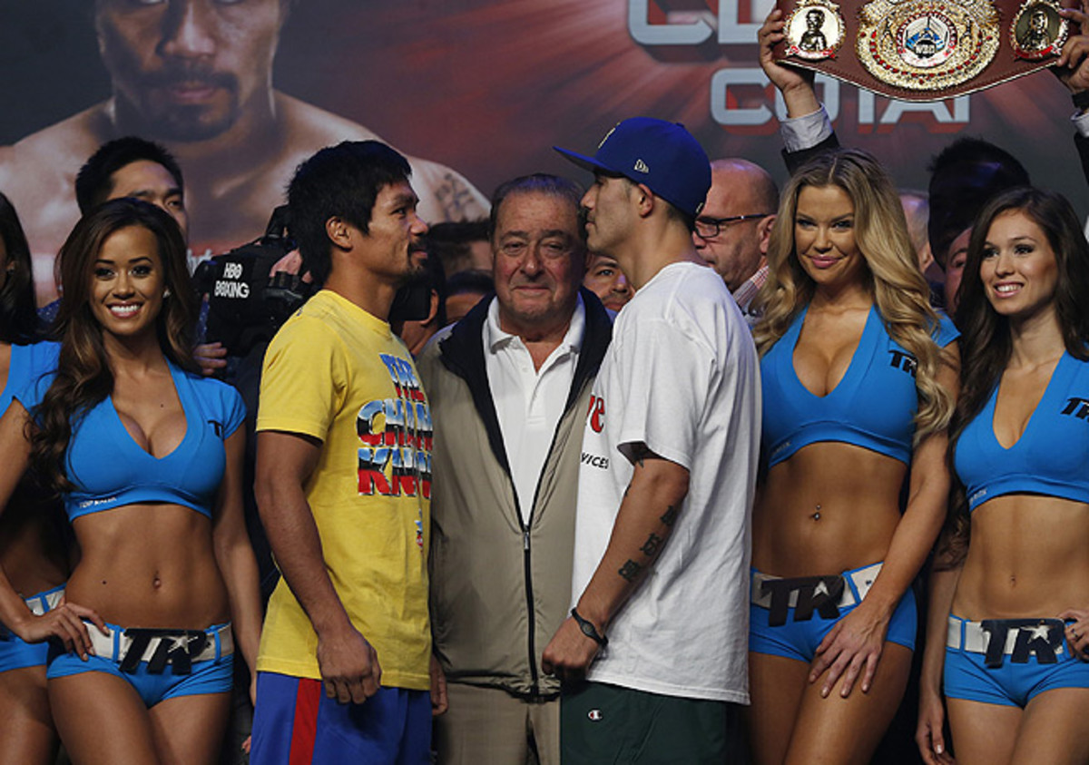 Manny Pacquiao (left) has been celebrated throughout the Philippines during his boxing career.