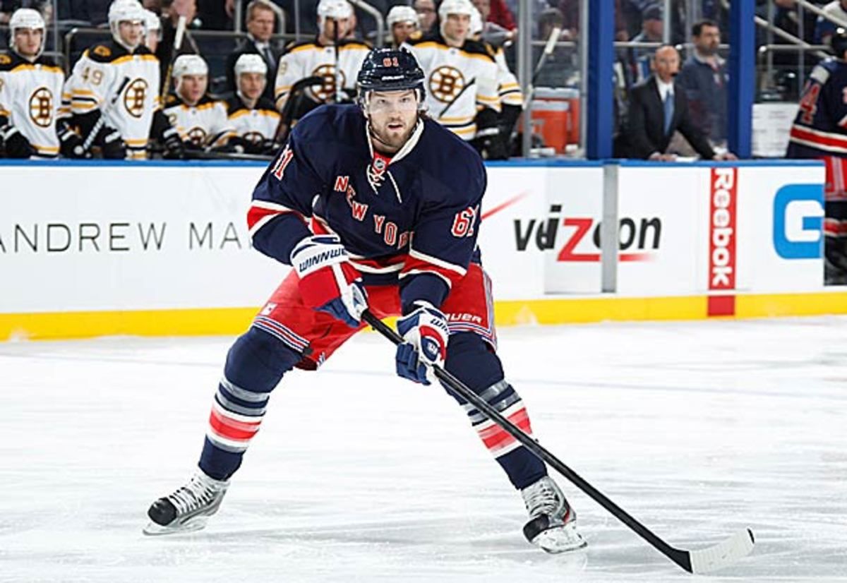 Rick Nash of the New York Rangers