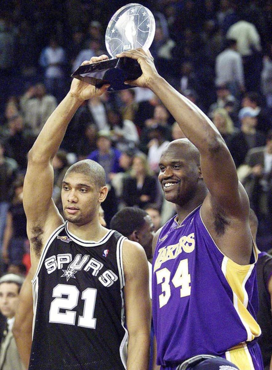 Tim Duncan, Shaquille O'Neal