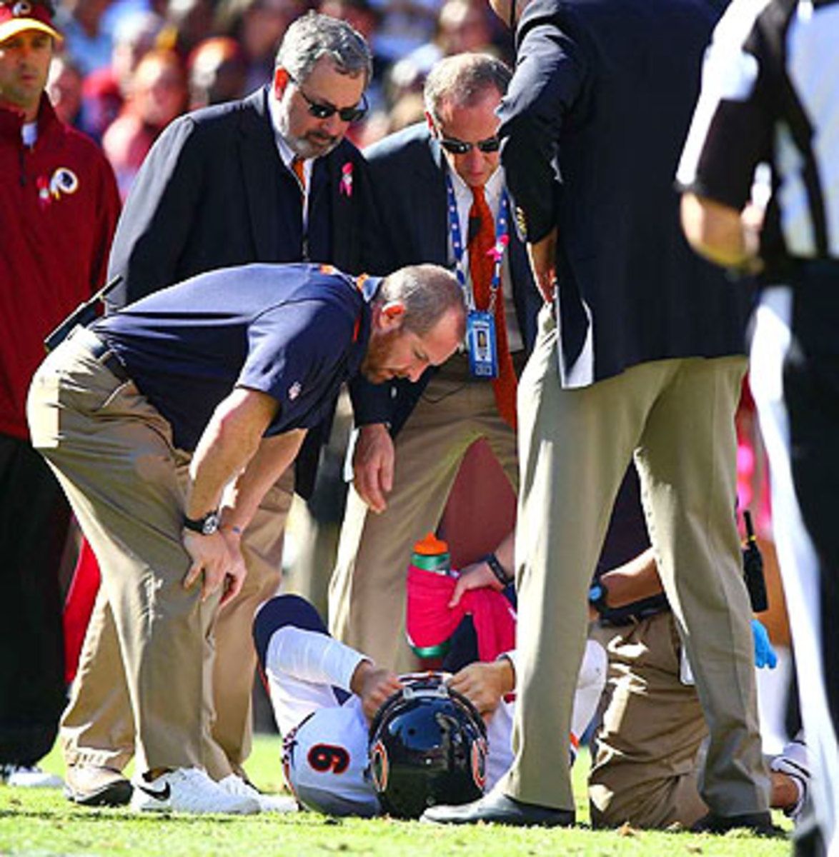 Cutler has missed time this season with a groin injury, as well as a high-ankle sprain. (Simon Bruty/SI)
