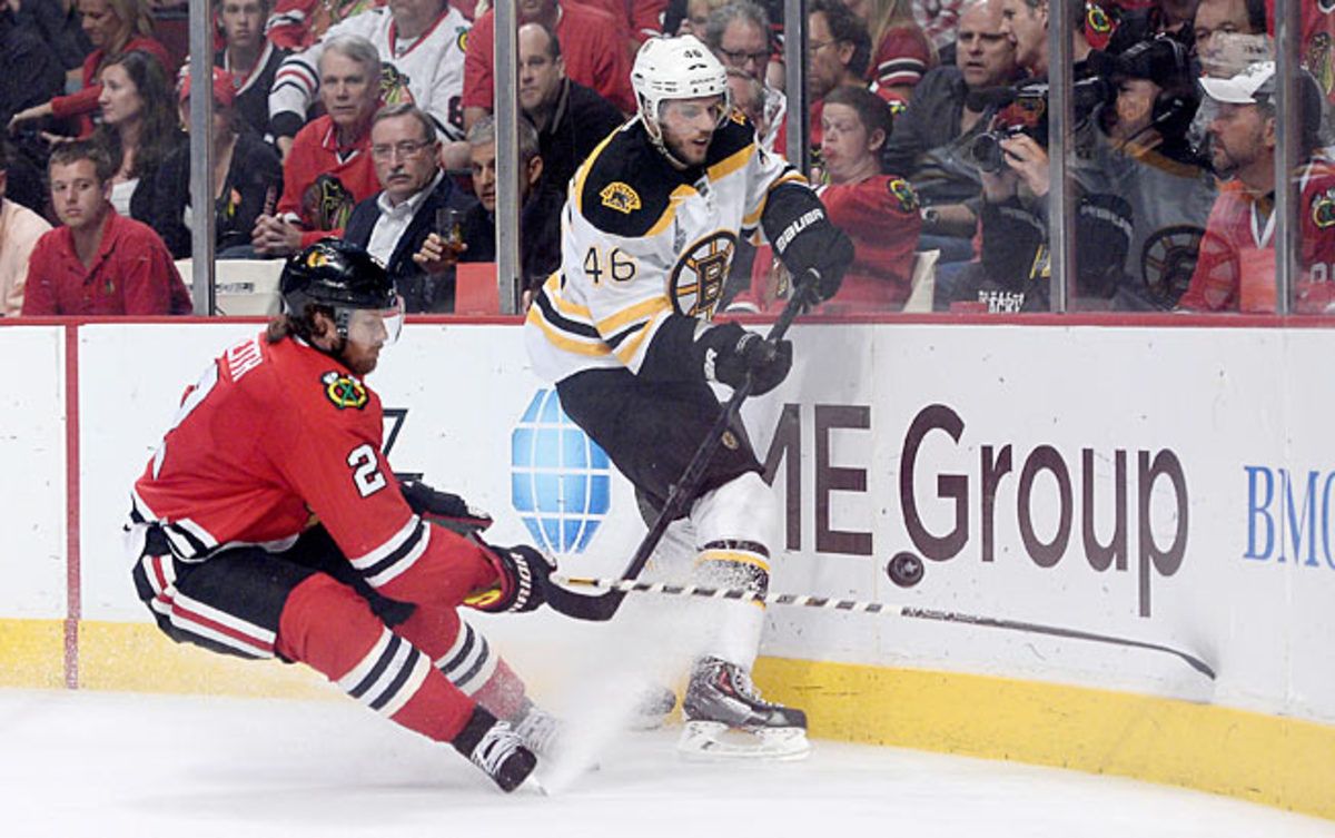 David Krejci of the Boston Bruins