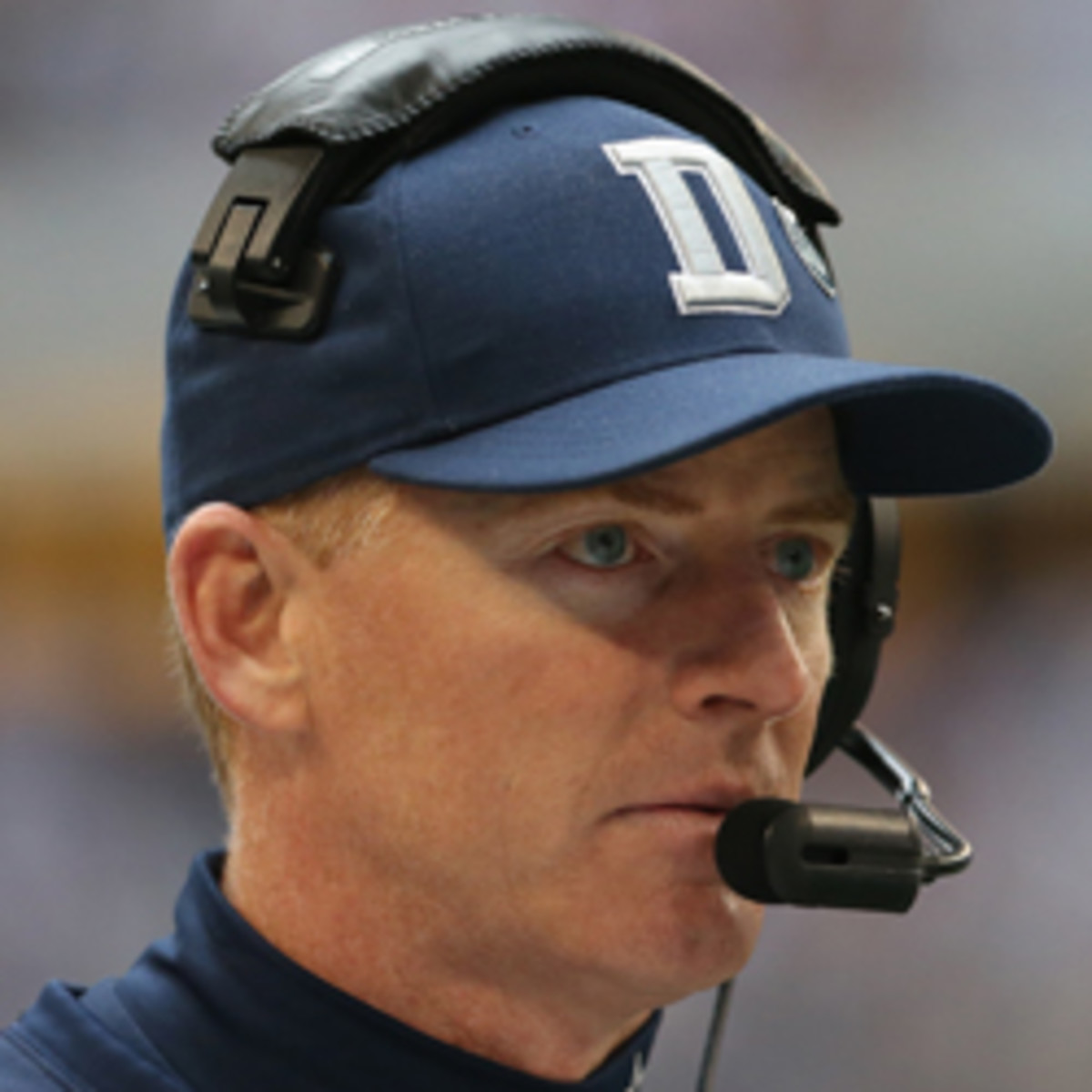 Cowboys head coach Jason Garrett has been criticized for clock management miscues while calling plays. (Ronald Martinez/Getty Images)