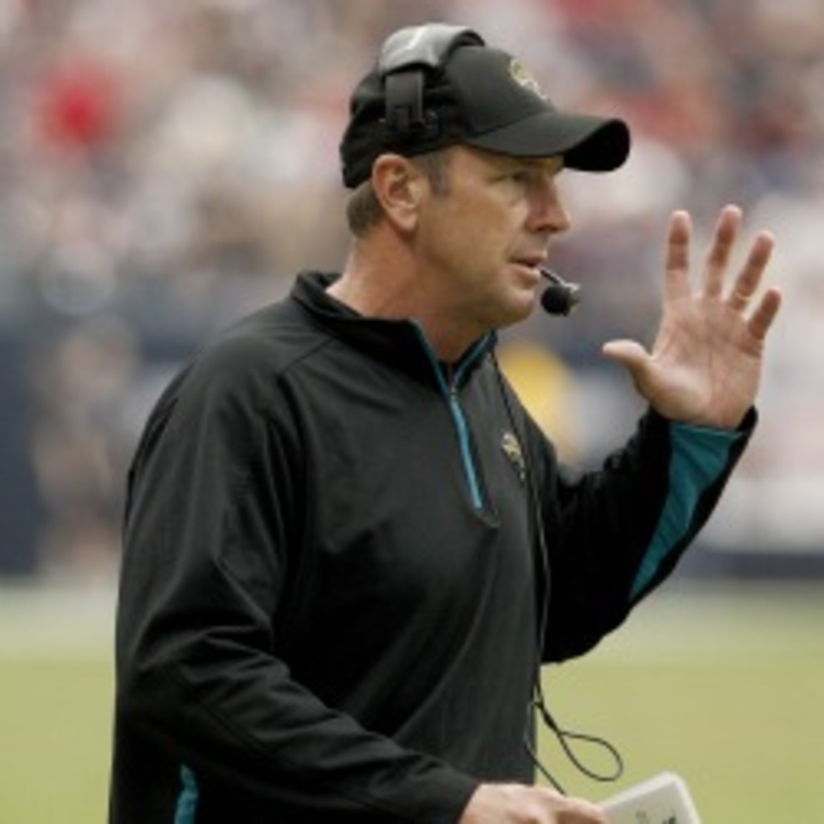 Jaguars coach Mike Mularkey's job status is in jeopardy after going 2-14 in his first season with the team. Thomas B. Shea/Getty Images)