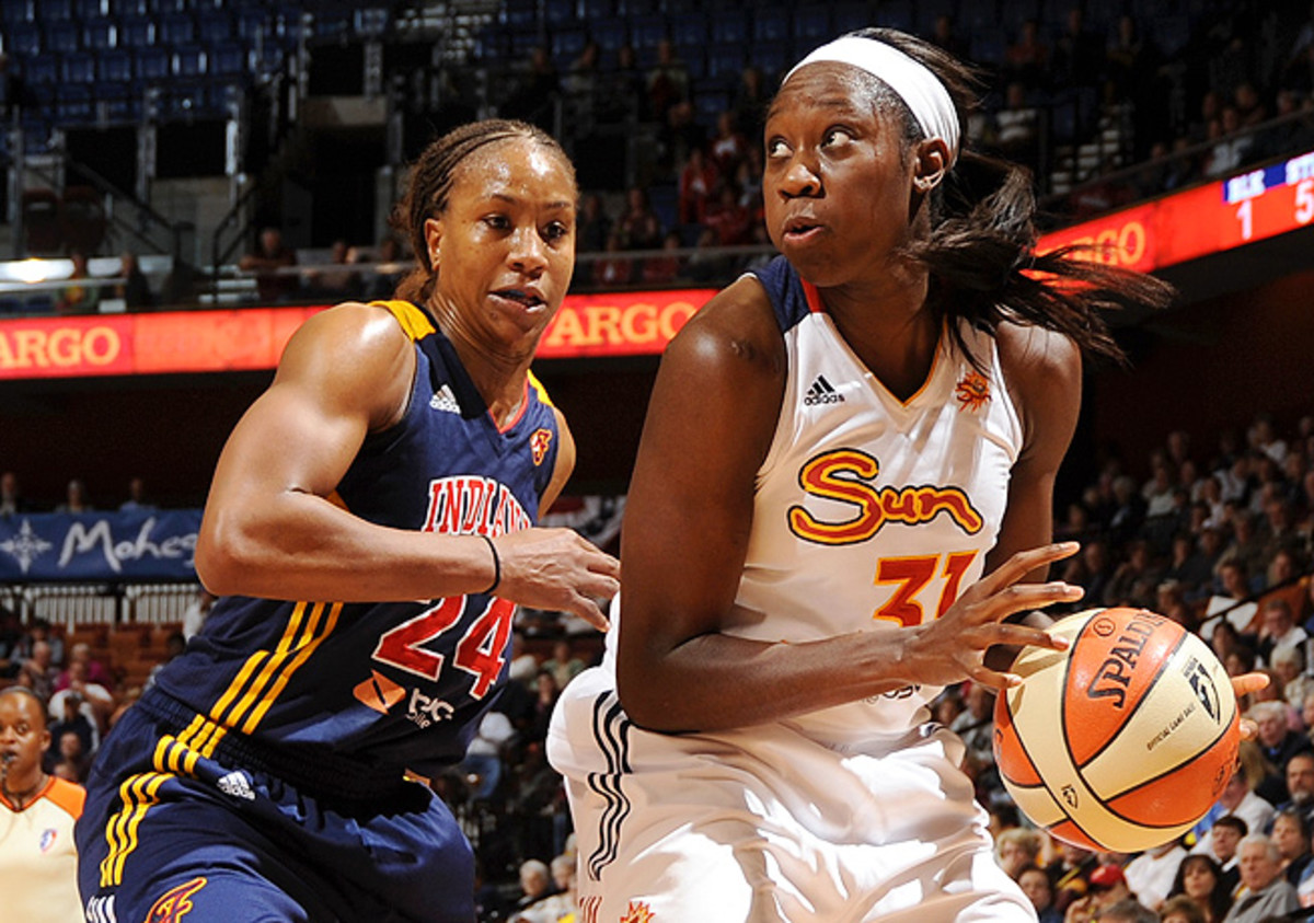 In her third WNBA season, Tina Charles (right) won the WNBA's most valuable player award.