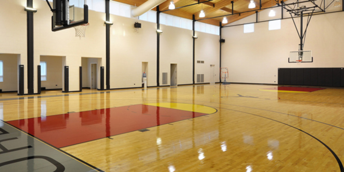 Buckeye Hardwood Floors - Mini Basketball Court! Michael Jordan would be  proud!