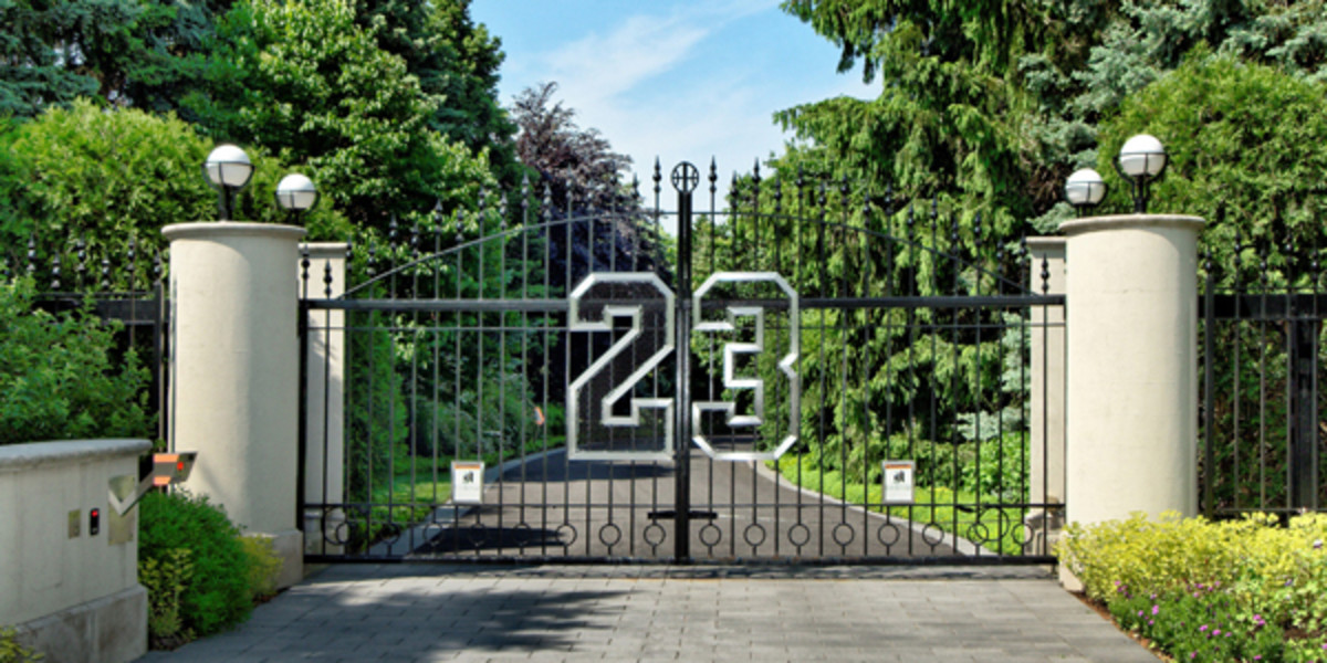Iconic Number 23 on the Front Gate