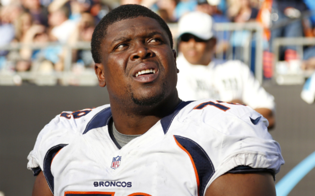 The Broncos' contract discussions with tackle Ryan Clady have reportedly improved. (Joe Robbins/Getty Images)