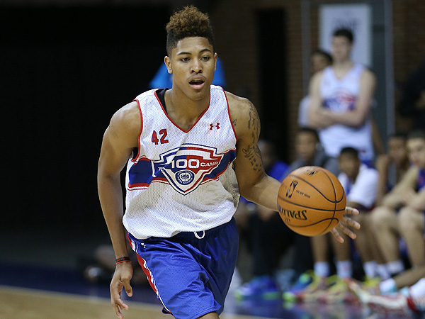 Findlay Prep wing Kelly Oubre announced his commitment to the Jayhawks Tuesday morning on Twitter. (Kelly Kline/Getty Images)