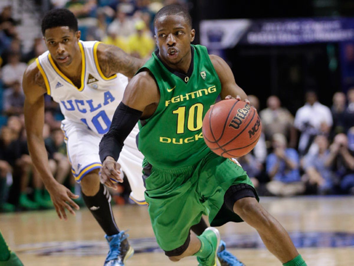 Despite winning the Pac-12 tournament and beating UCLA twice, Oregon ended up with a 12-seed in the NCAA tournament. (Julie Jacobson/AP)
