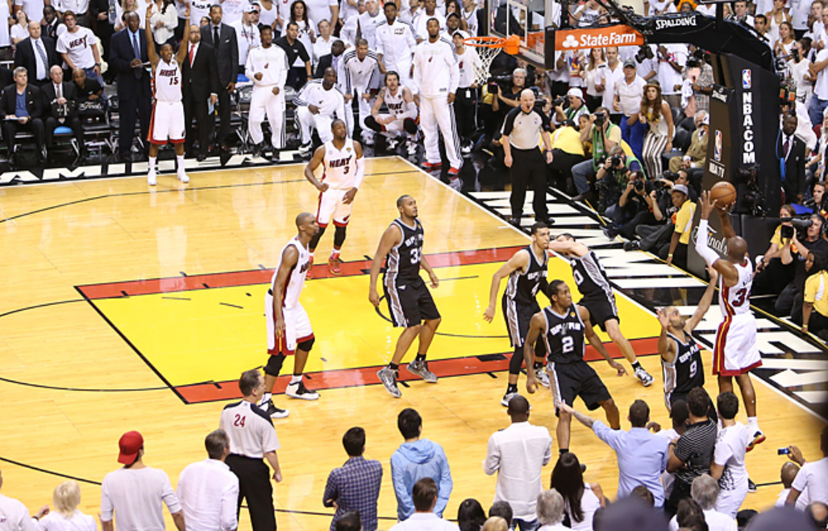 Ray Allen lived up to his reputation as a sharpshooter with a three-pointer that sent Game 6 to OT.