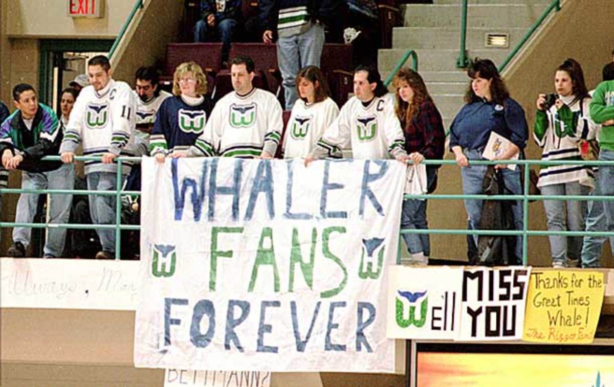 Hartford Whalers fans still hope for the return of an NHL team to their city.
