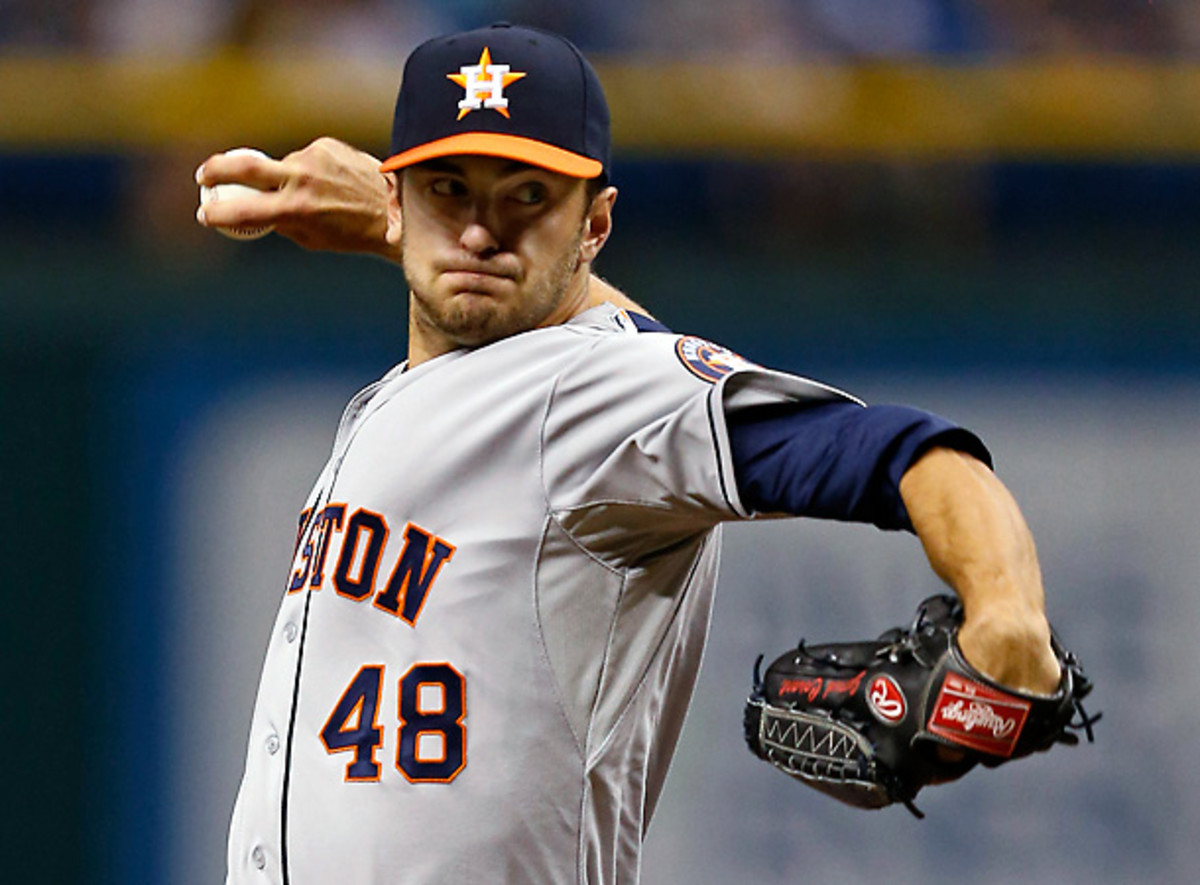Jarred Cosart carried a no-hitter into the seventh inning of his big league debut. [AP]