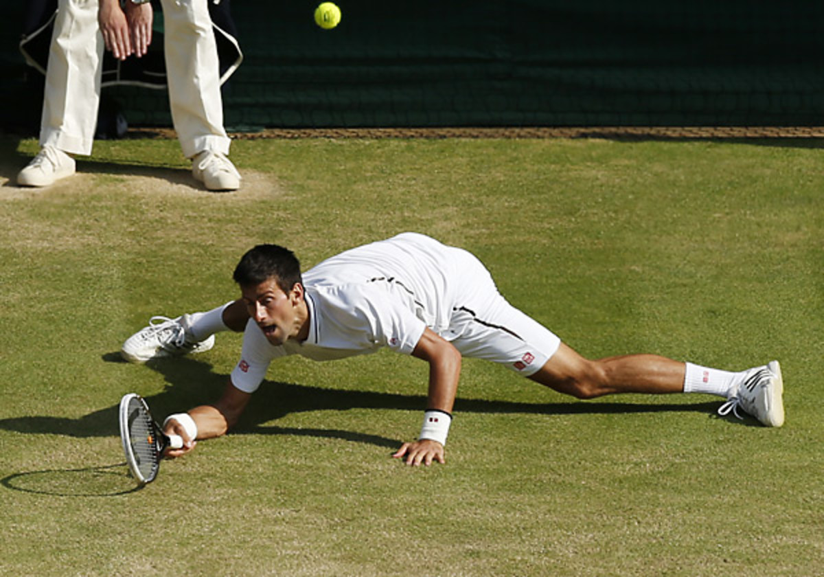 Novak Djokovic at Wimbledon.