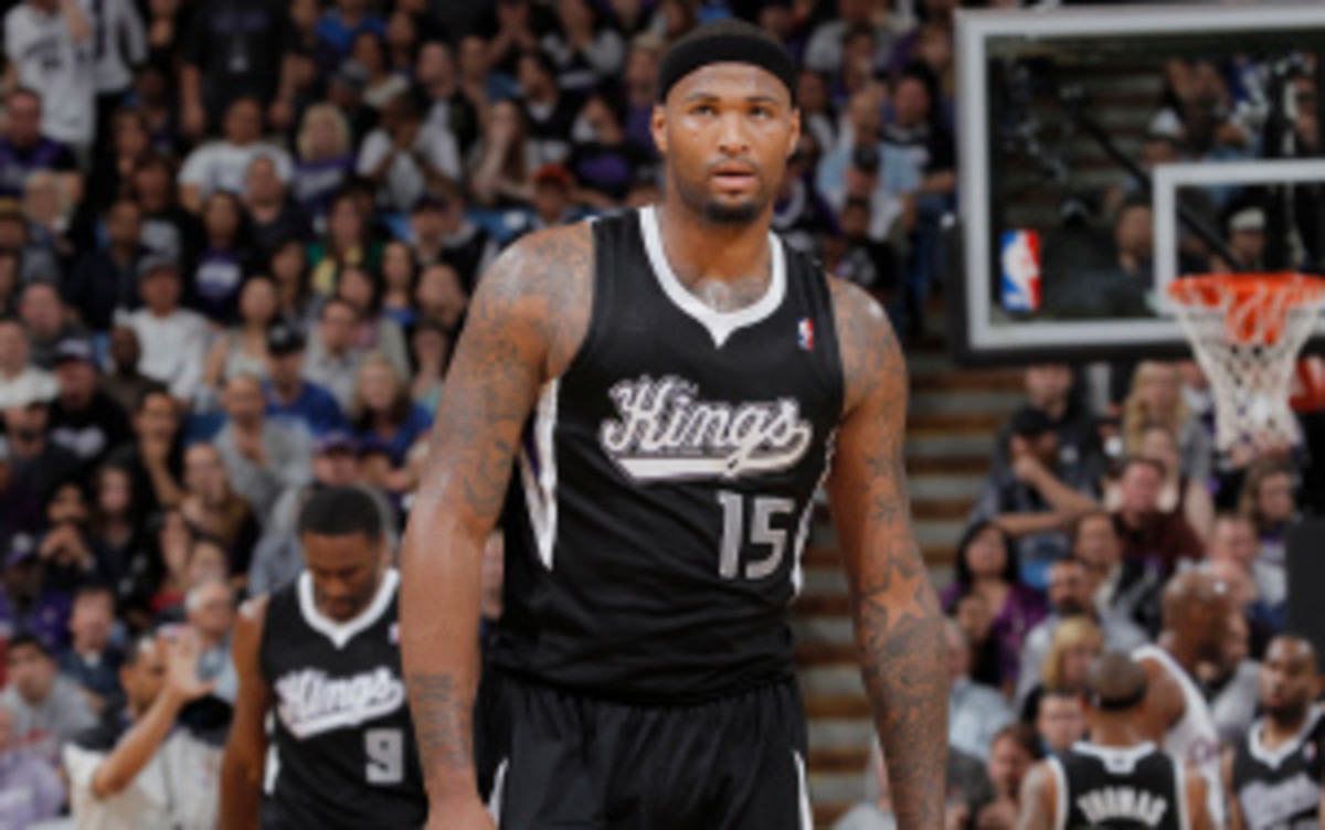 DeMarcus Cousins could be headed to the Cavs, Mavs or Bobcats this summer. (Rocky Widner/Getty Images)