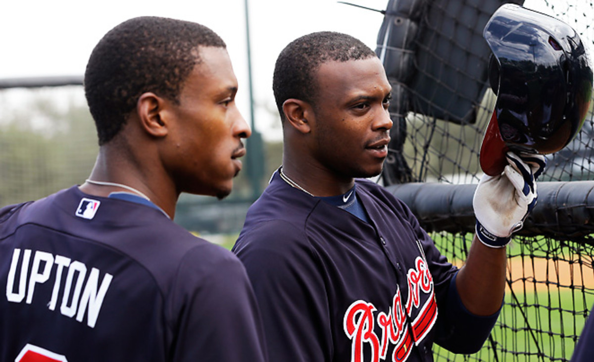 B.J. Upton (left) should get a boost playing in Atlanta; younger brother Justin might not be as lucky.