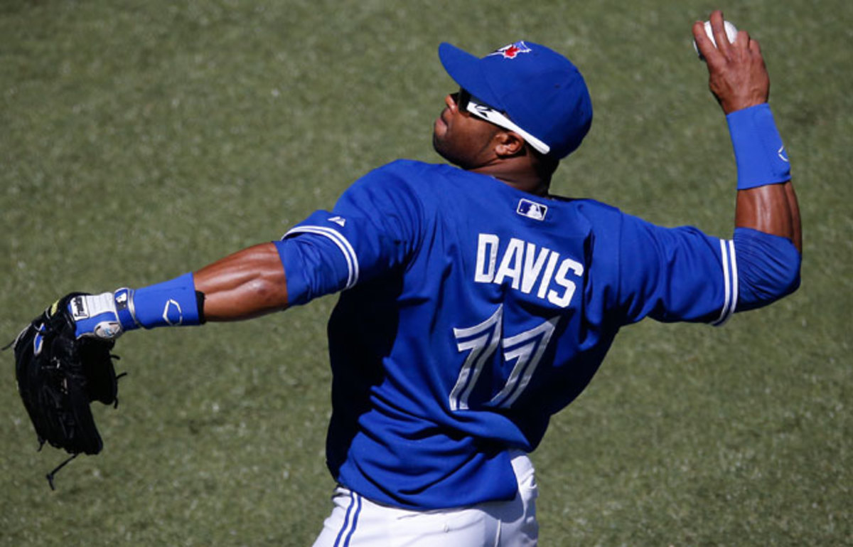Rajai Davis is hitting .284 with one homer and four RBIs in 26 games.
