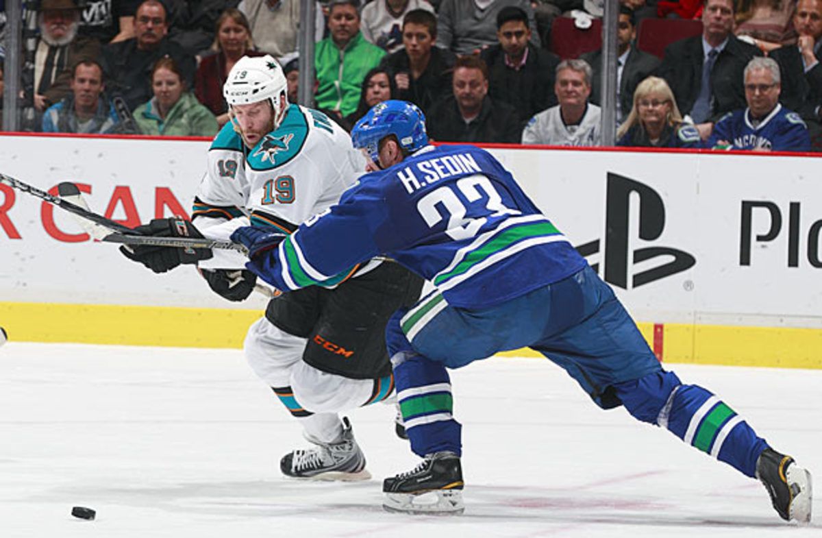 Joe Thornton and Henrik Sedin