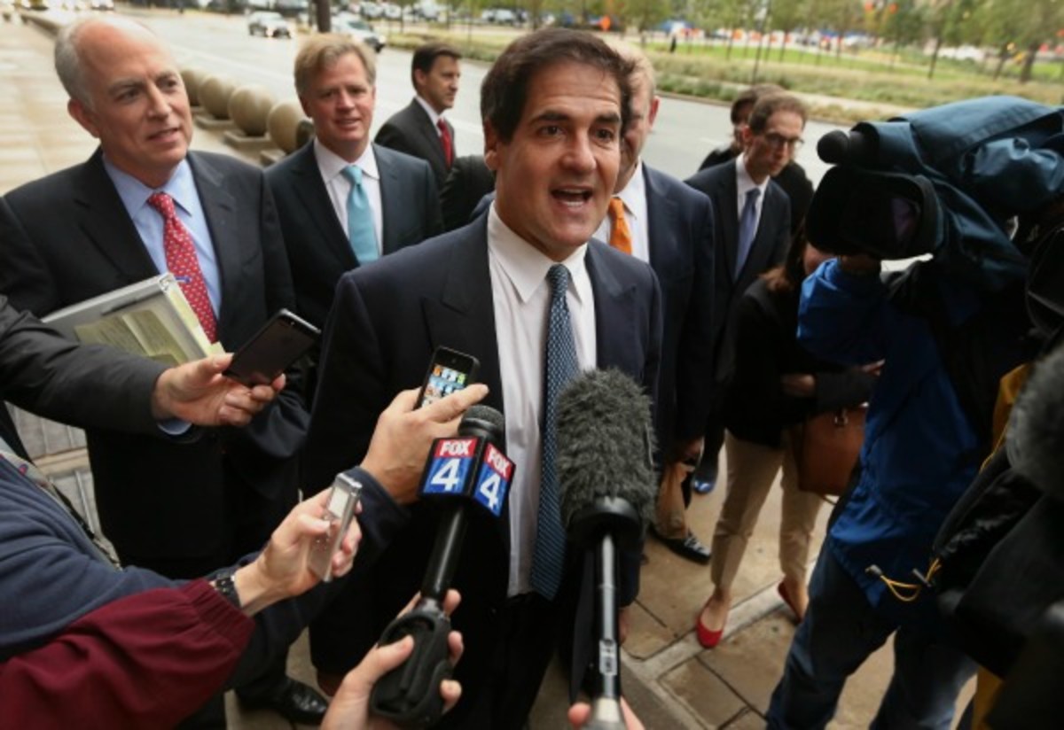 Mavericks owner Mark Cuban was found not guilty of insider trading. (Bloomberg/Getty)