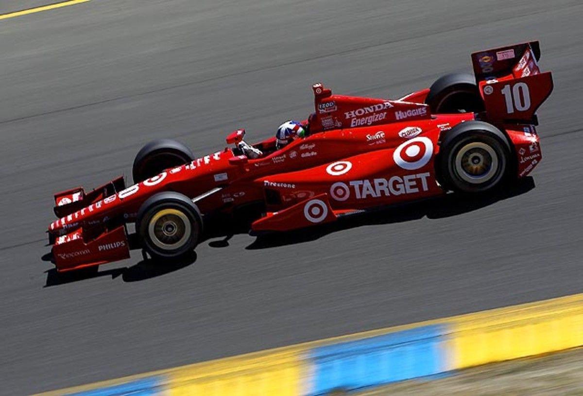 Franchitti turned a lap in 1 minute, 17.5271 seconds around the 2.385-mile road course.