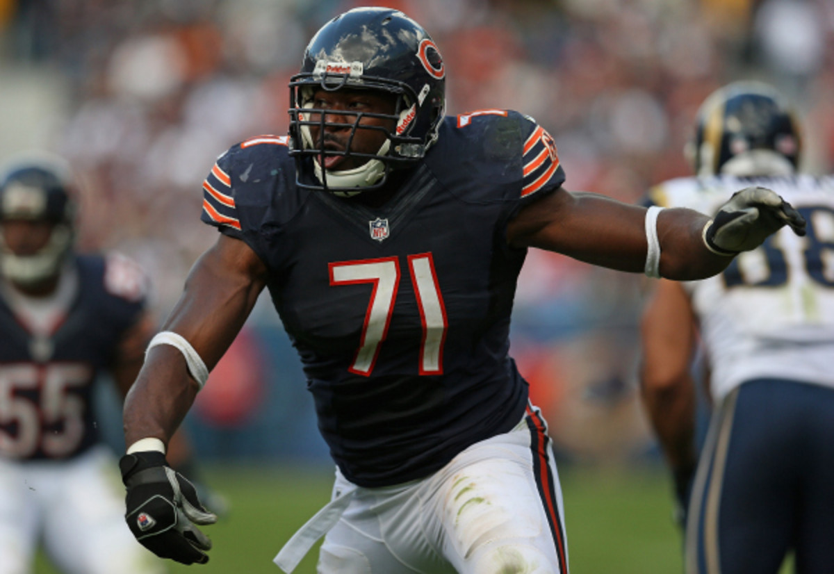The Lions signed Nigeria-native Israel Idonije to join its defensive line, one of the top in the league. (Jonathan Daniel/Getty Images)
