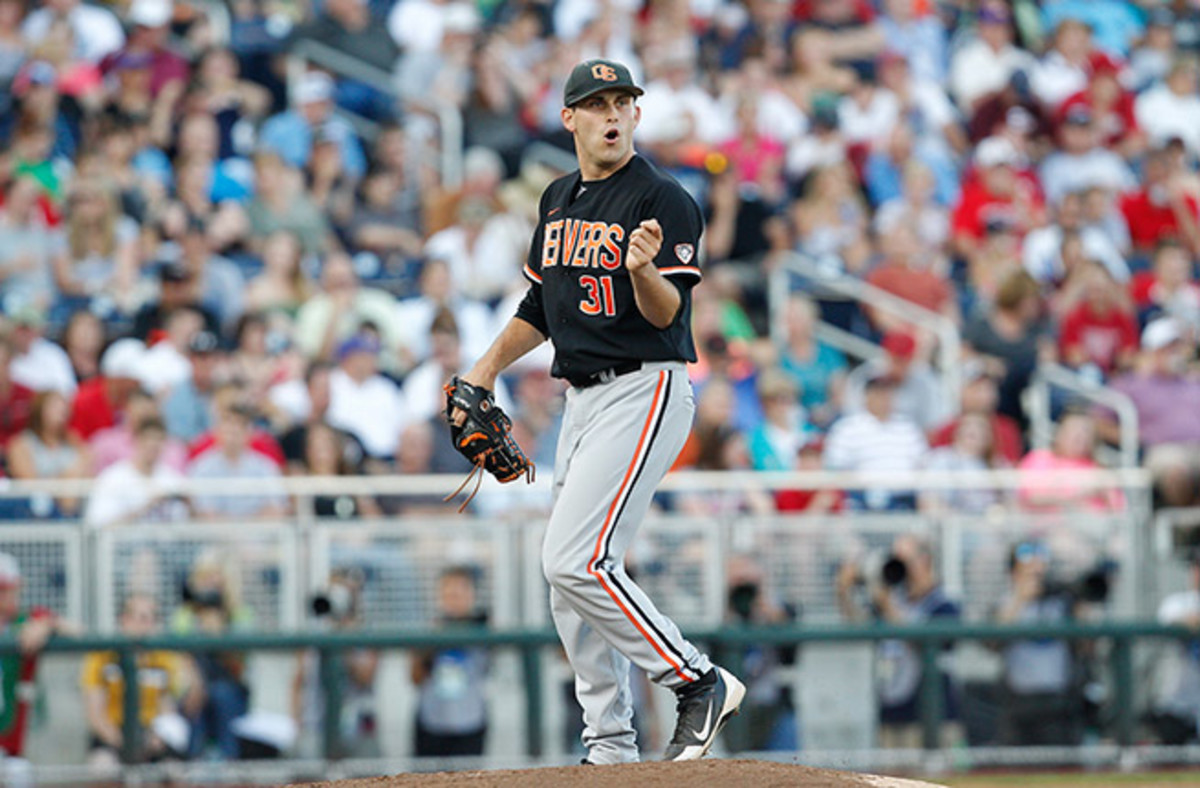 Oregon State's Matt Boyd pitched four-hit ball to shut down the Hoosiers and eliminate them from Omaha.