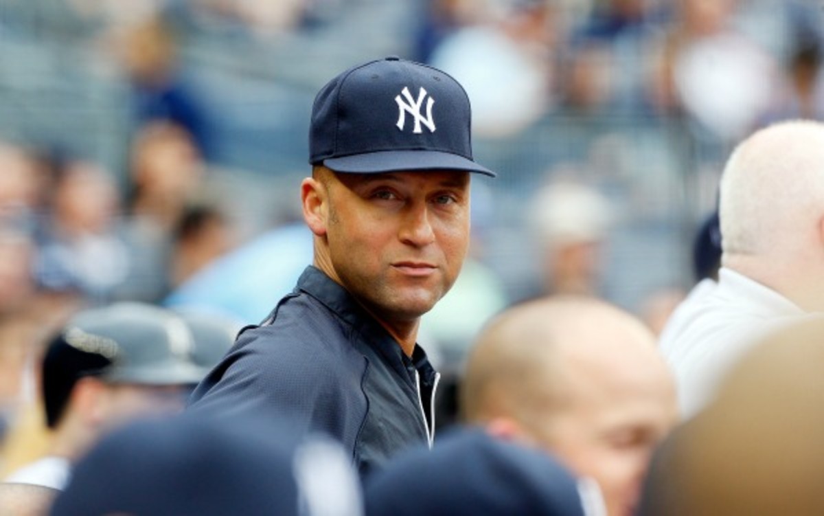 Yankees shortstop Derek Jeter is miss this weekend's series because of quad strain. (Jim McIsaac/Getty Images)