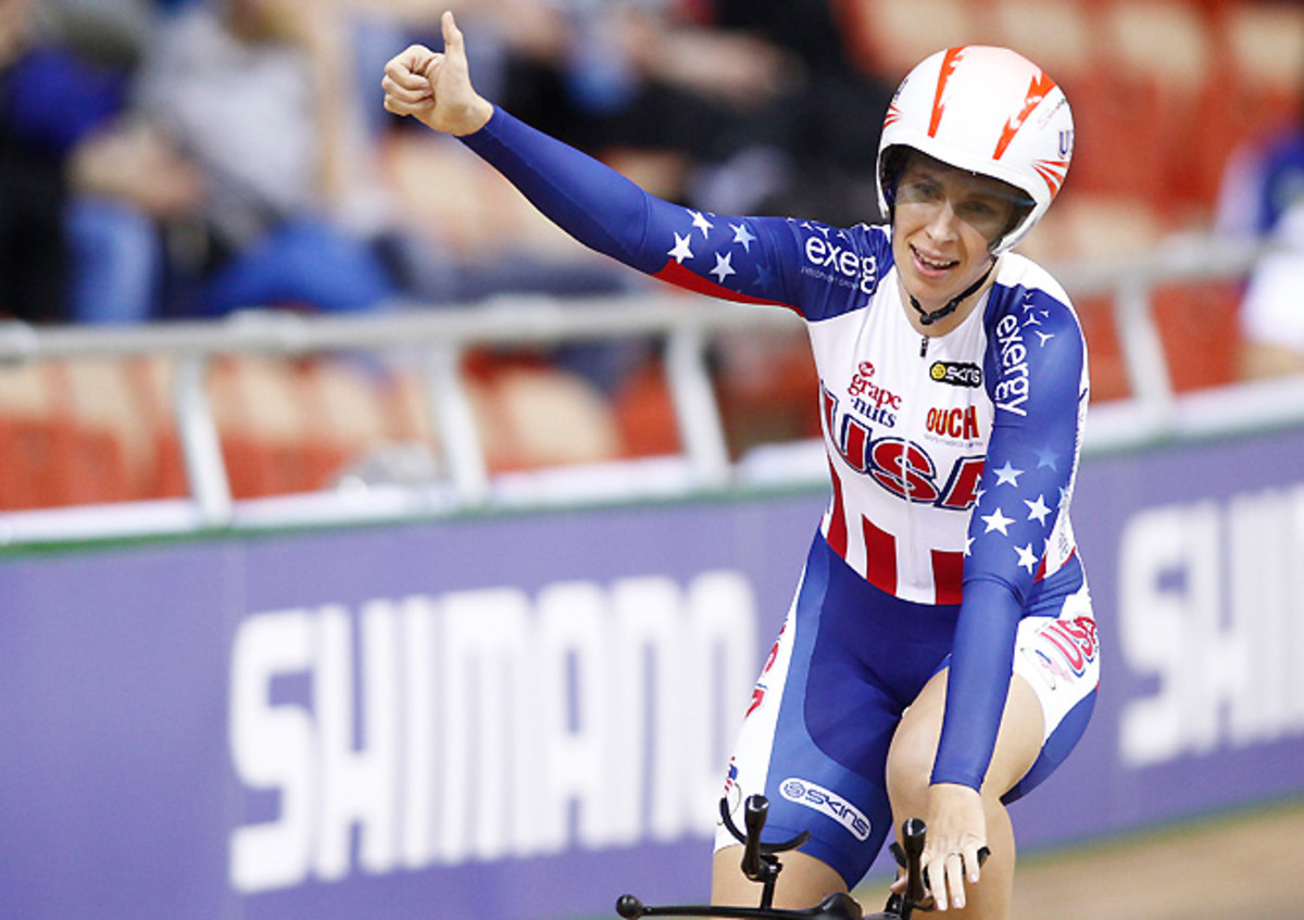 Sarah Hammer's gold medal at the 2013 track cycling world championships was her fifth career title.