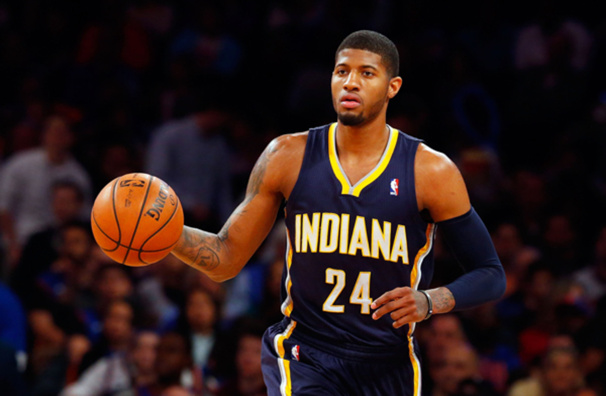 Paul George of the Pacers has been named Most Improve Player. (Jim McIsaac/Getty Images)