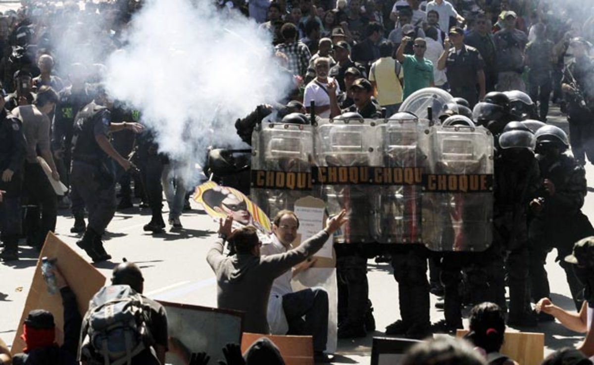 This summer's widespread protests in Brazil could start again during the World Cup next year.