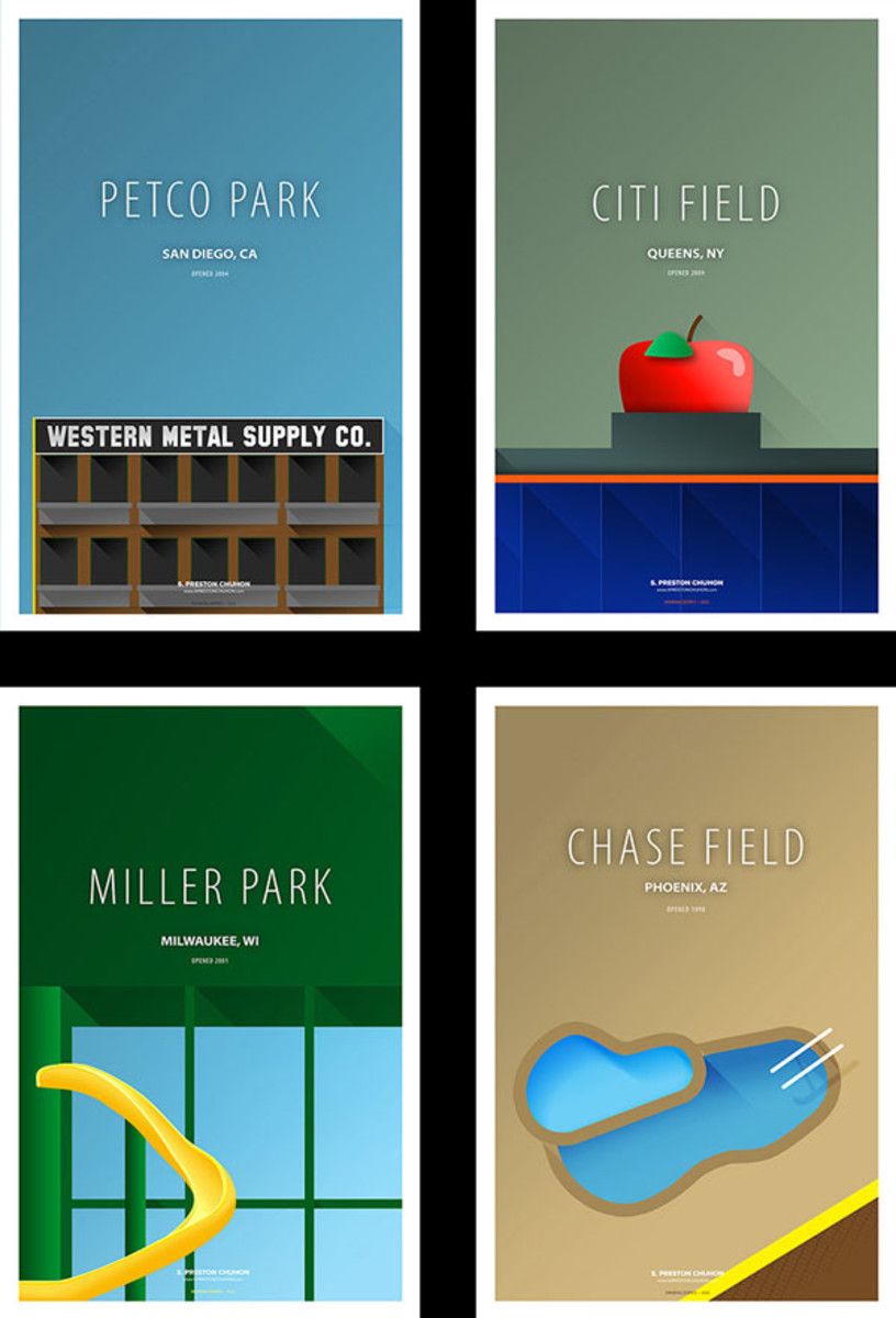 Take a Gander at These Outstanding Posters of Minimalist MLB Stadium Design  - Sports Illustrated
