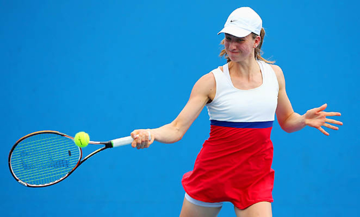 Mona Barthel was upset in the first round of the Australian Open.