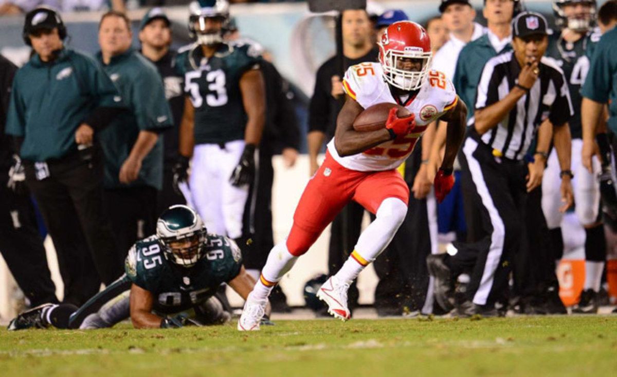 Jamaal Charles is thriving in Andy Reid's new system, both as a running back and a receiver.