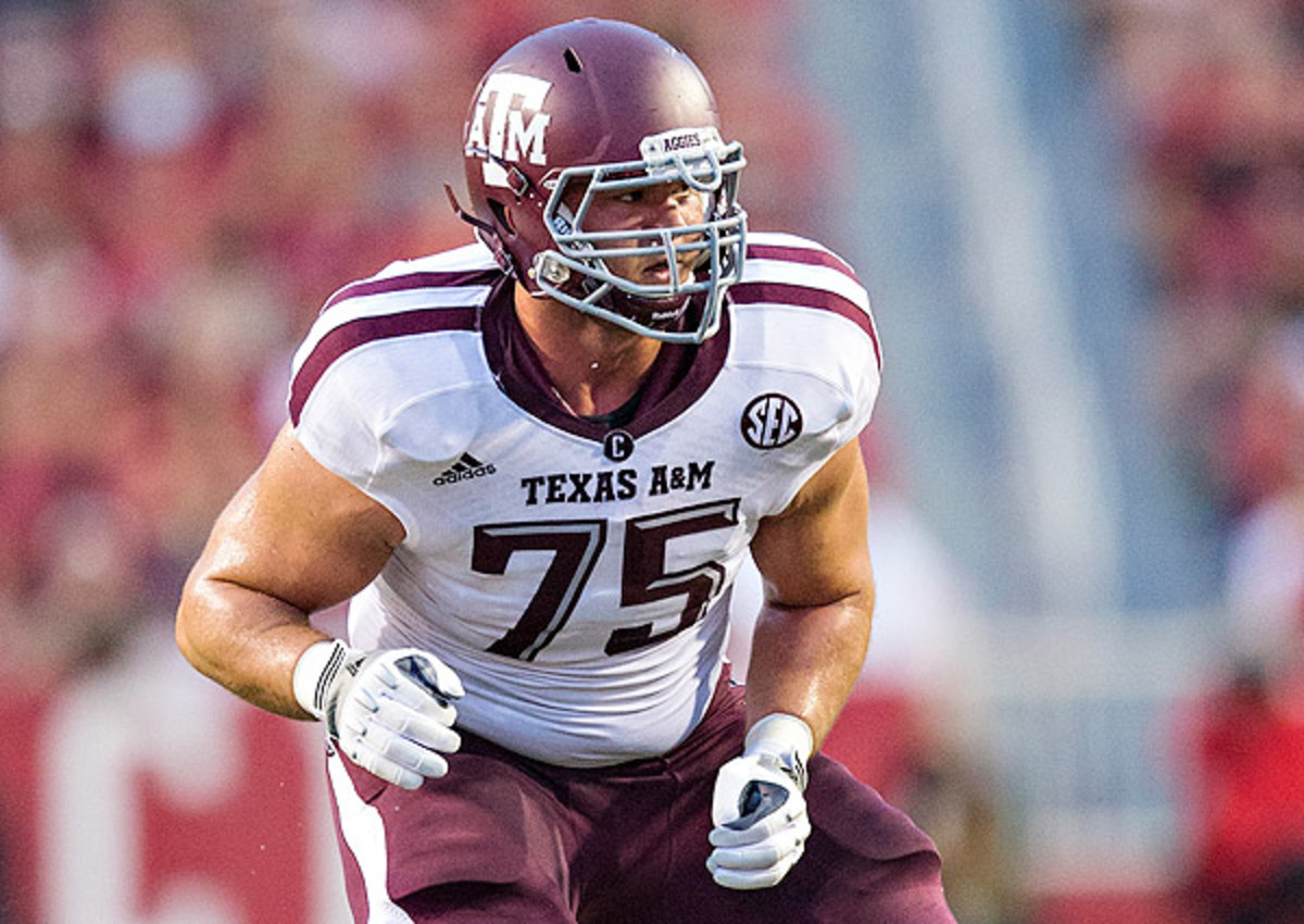 Texas A&amp;M's Jake Matthews is poised to be one of the first offensive lineman taken this May. 