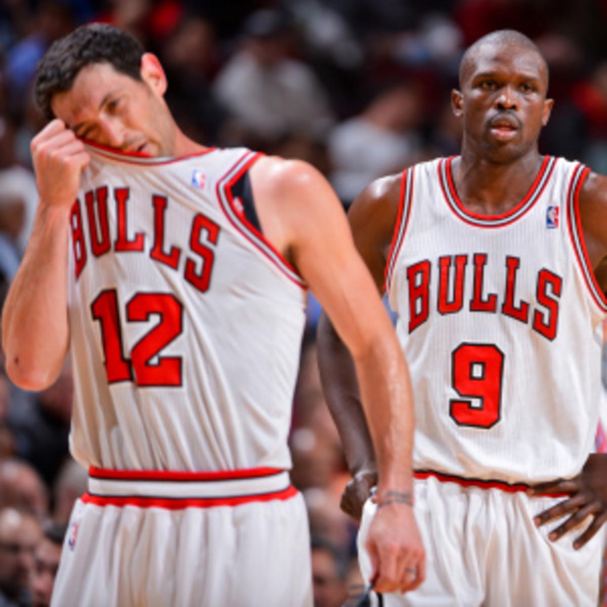 The Bulls with likely be without Luol Deng and Kirk Hinrich again Wednesday night. (Jesse D. Garrabrant/Getty Images)