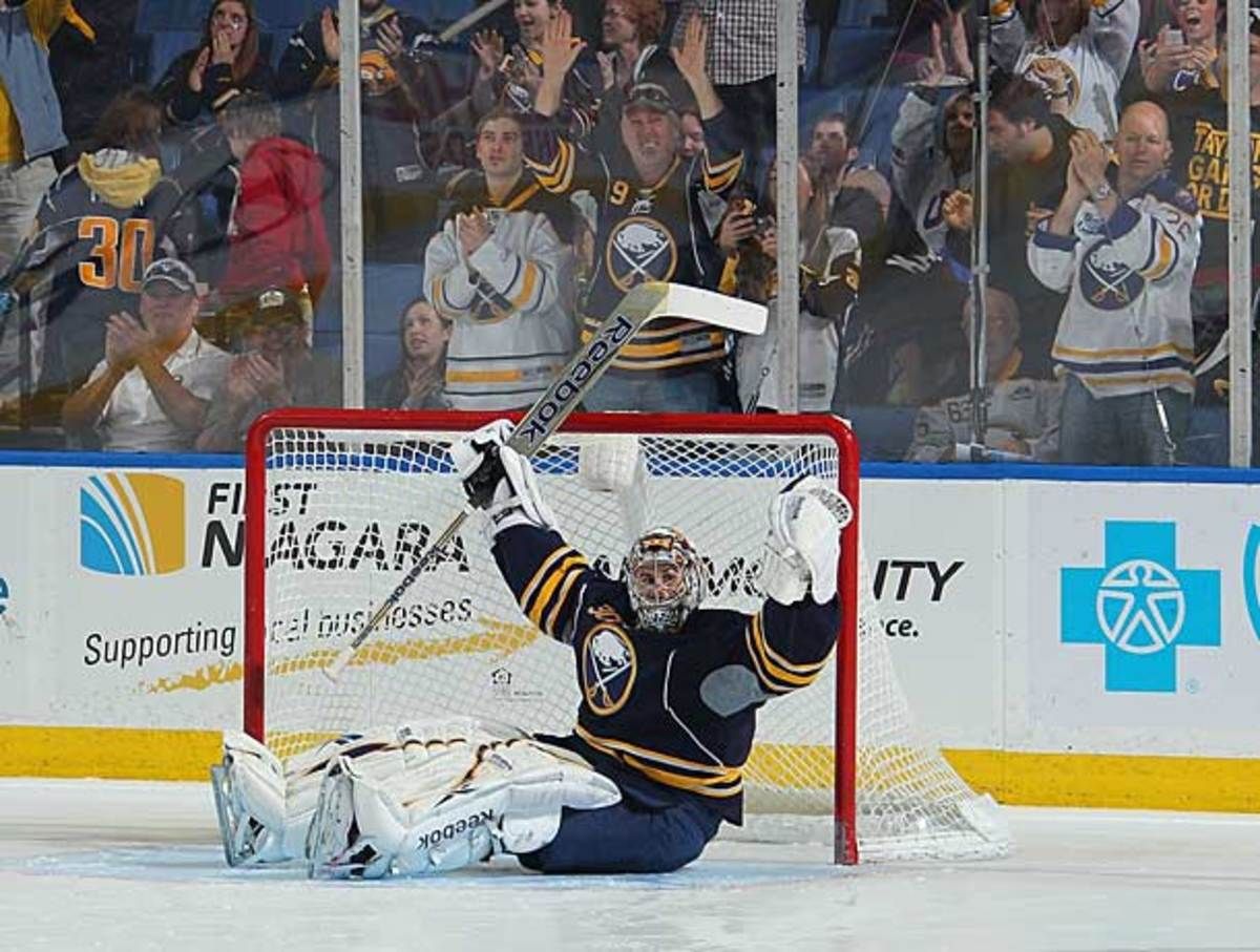 Goaltender Ryan Miller of the Buffalo Sabres