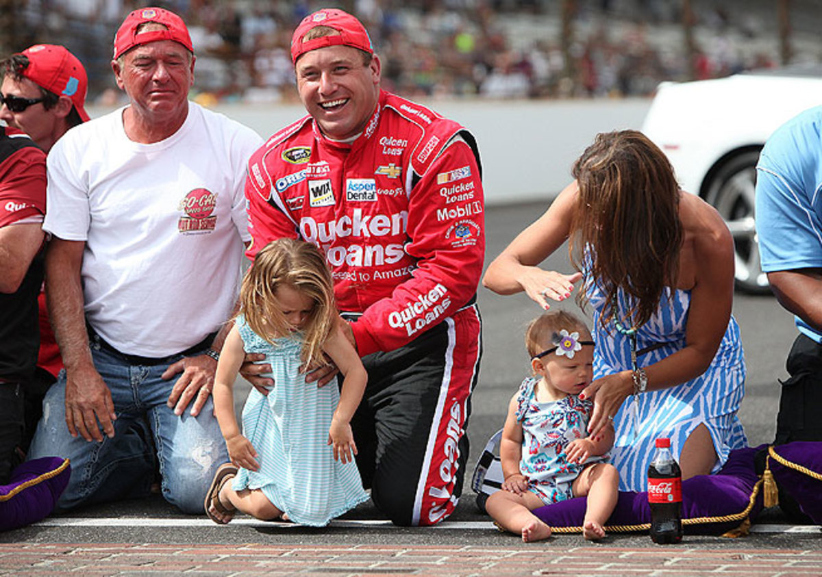 Ryan Newman's victory at the Brickyard 400 in his native Indiana turned into a family affair.