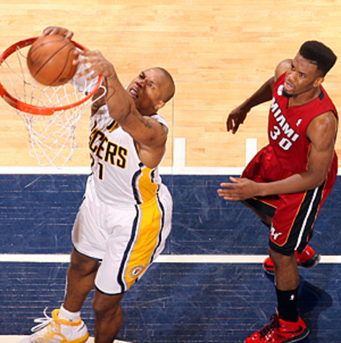 The return of David West (left), along with other offseason moves, has the Pacers poised to challenge the Heat again.