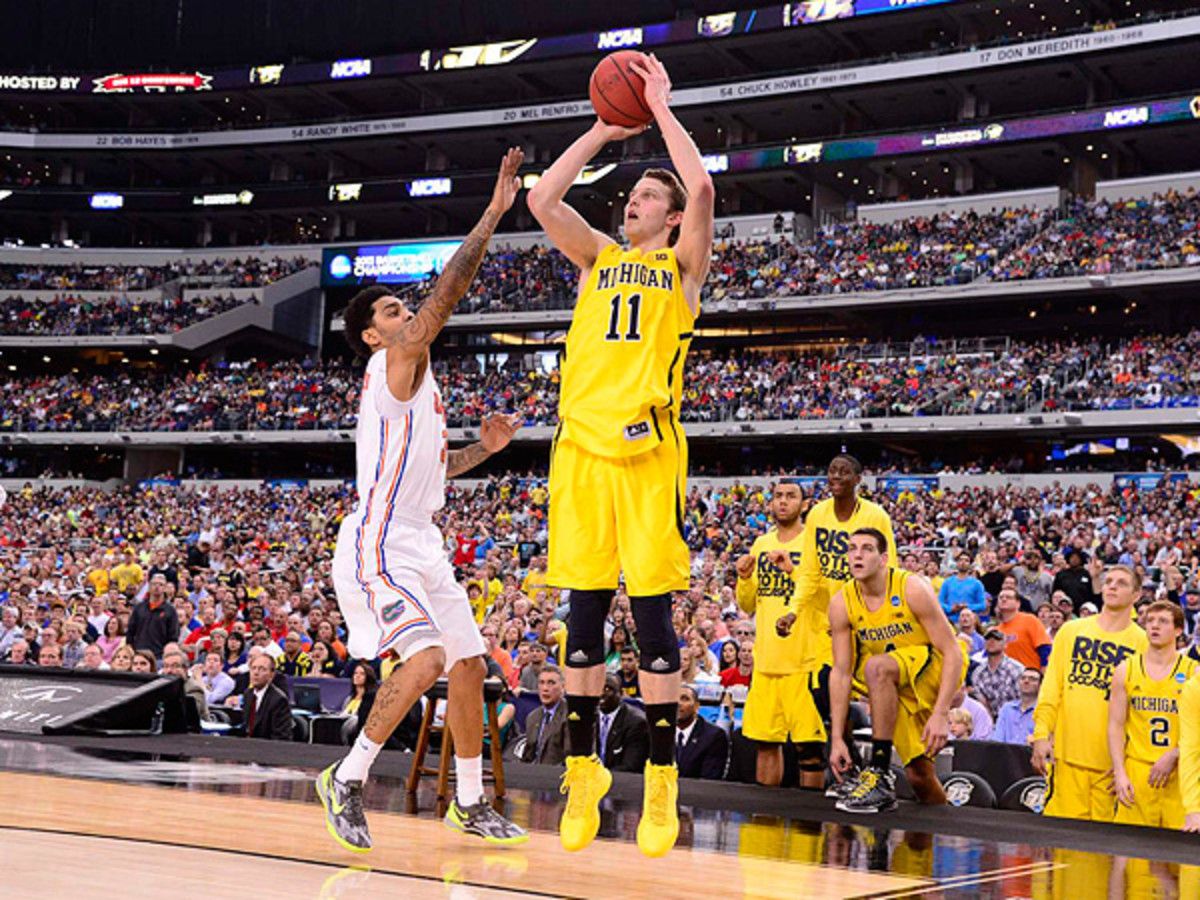 Look for long-range threat Nik Stauskas to play a big role in Michigan's date with Syracuse. (Greg Nelson/SI)