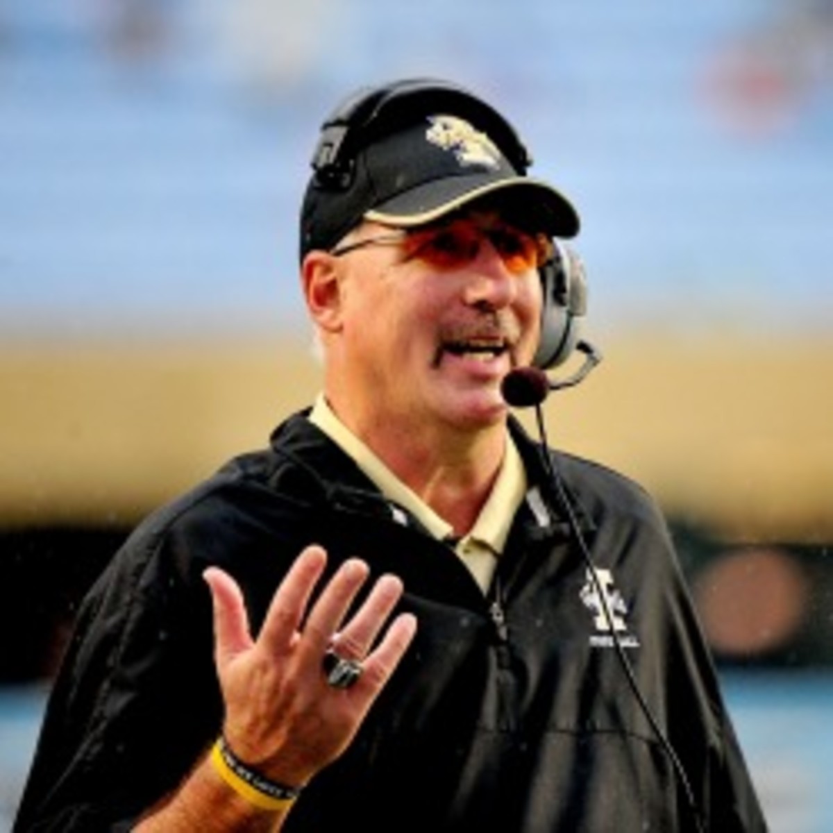 Former Idaho coach Robb Akey is suing the school seeking back payment. (Grant Halverson/Getty Images)