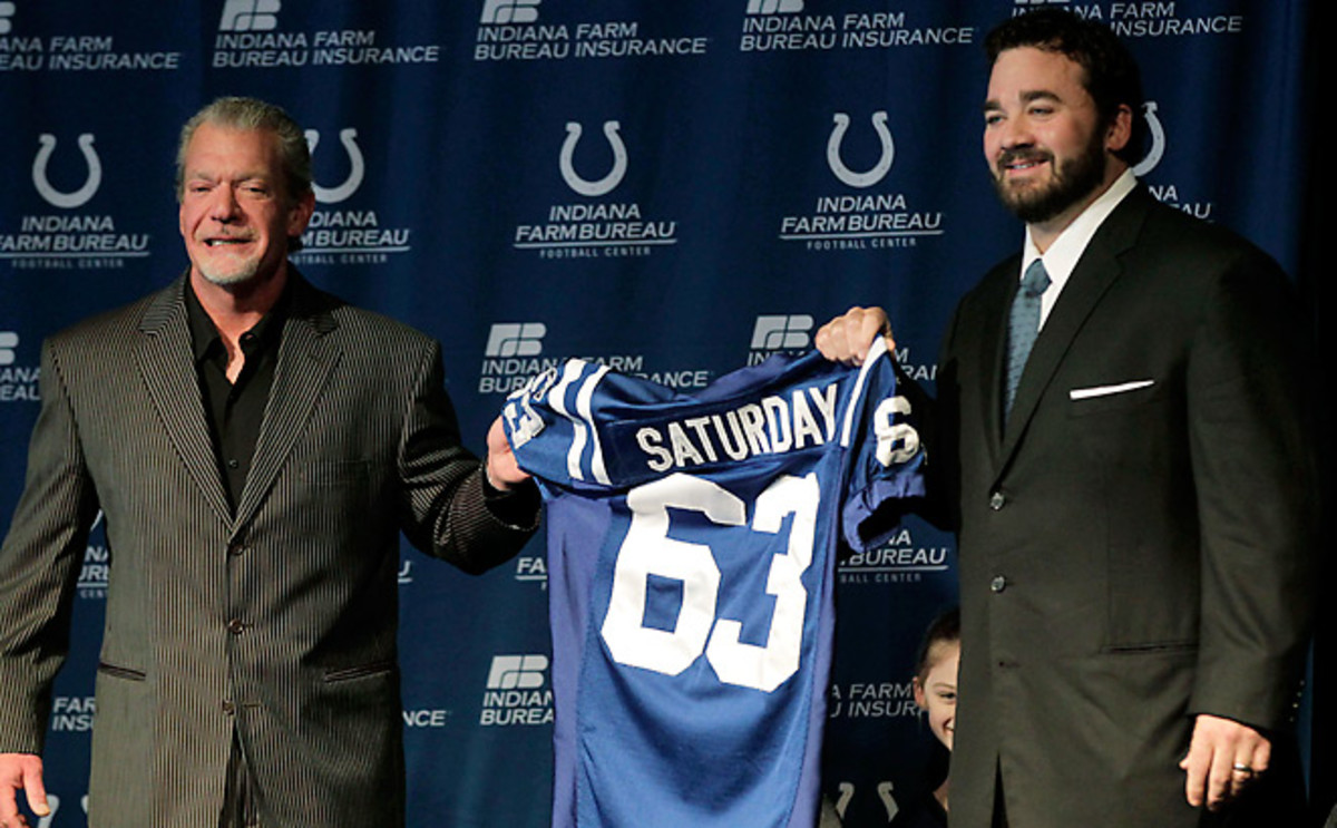 Jeff Saturday signs contract to retire with Colts - Sports Illustrated