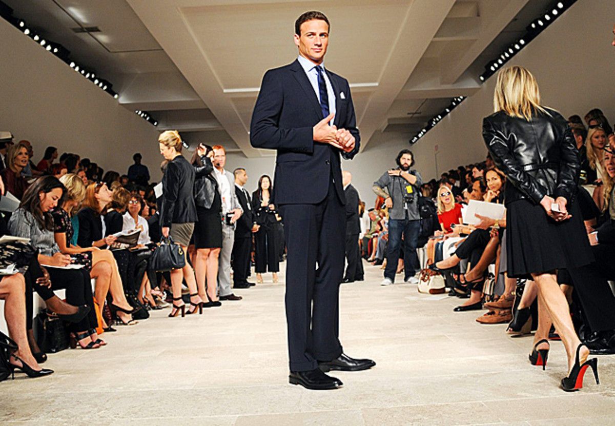 Ryan Lochte attended the Ralph Lauren show at Spring Fashion Week in September.