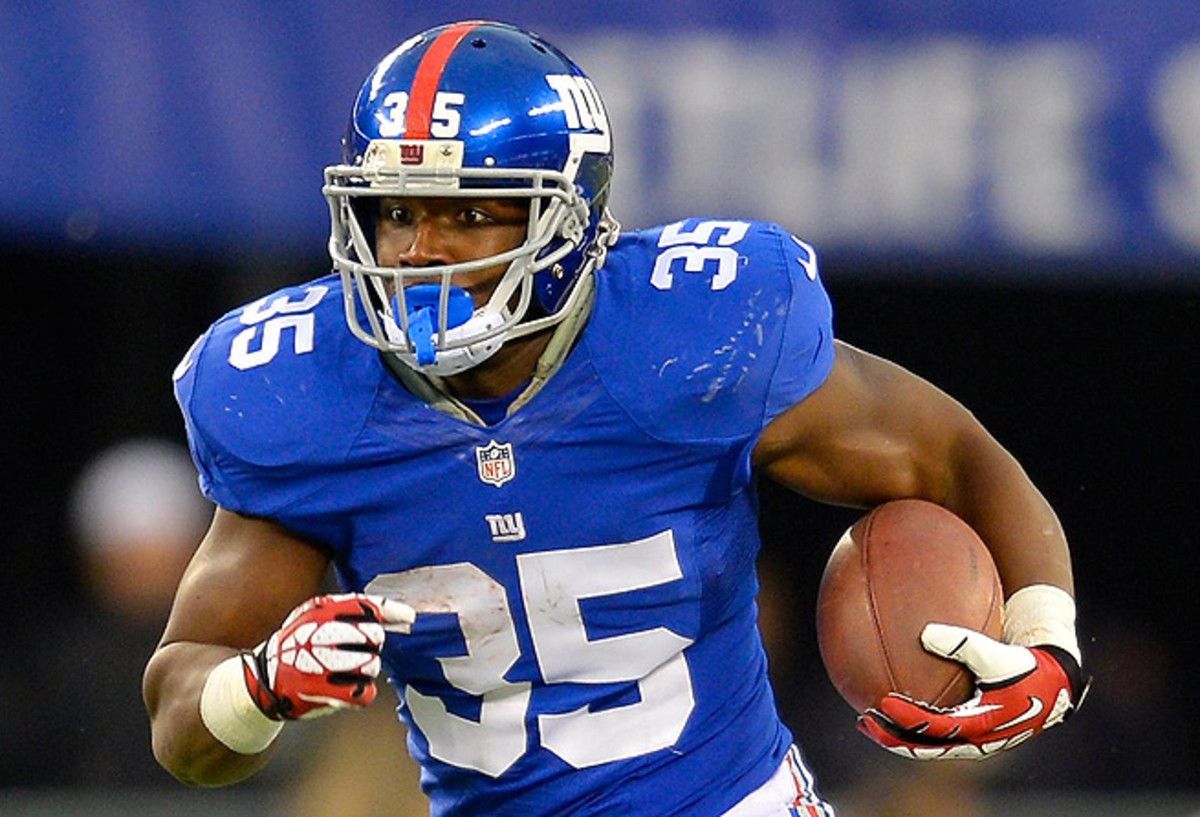Andre Brown ran for 115 yards and a touchdown in his first regular-season game of the year.