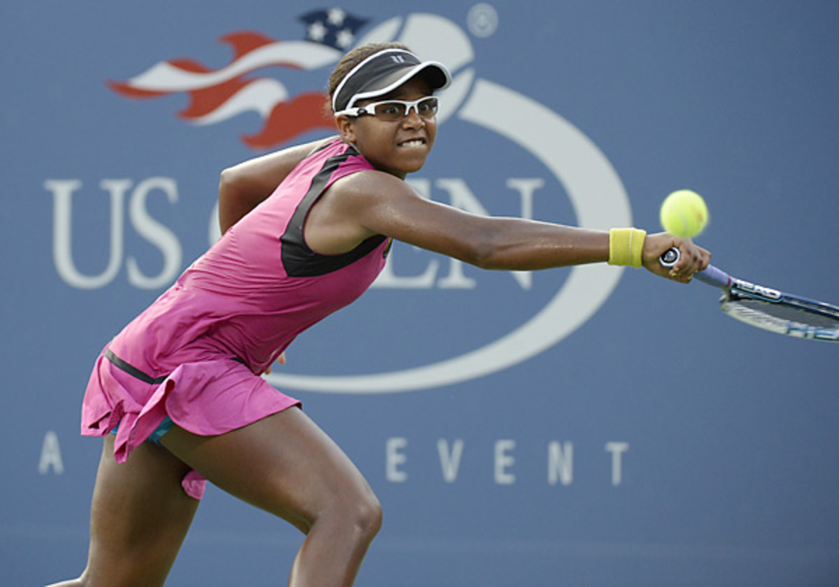 Ranked No.296th in the world, Victoria Duval gained her first Slam win a year after losing to TK at the U.S. Open. (Timothy A. Clary/AFP/Getty Images)