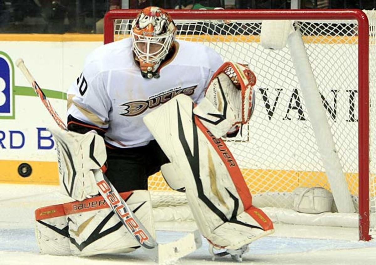 Viktor Fasth of Anaheim Ducks
