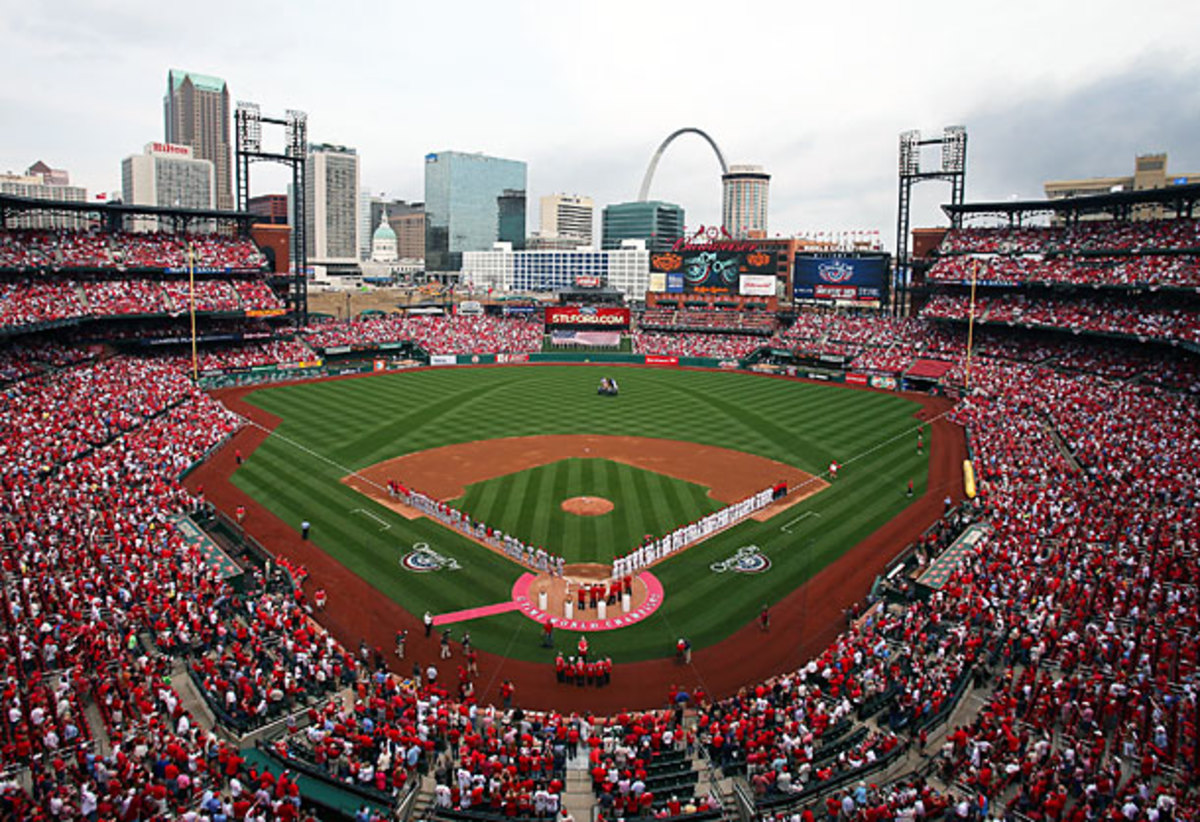 Busch Stadium, home of the Cardinals, Redhawks and Salukies. (Elsa/Getty Images)
